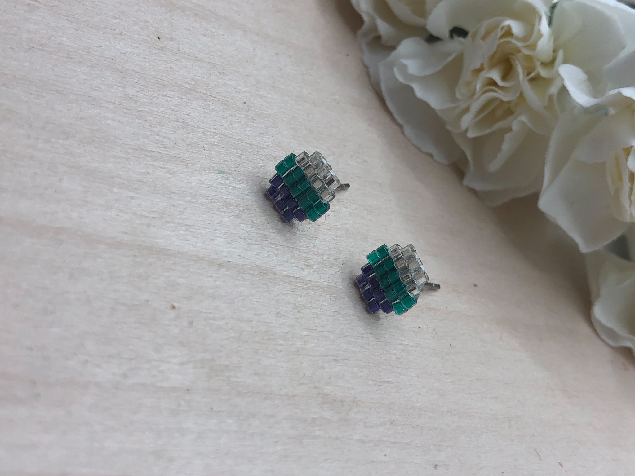 Bright and Bold Honeycomb Studs