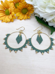 Spiked Hoops with Center Drop